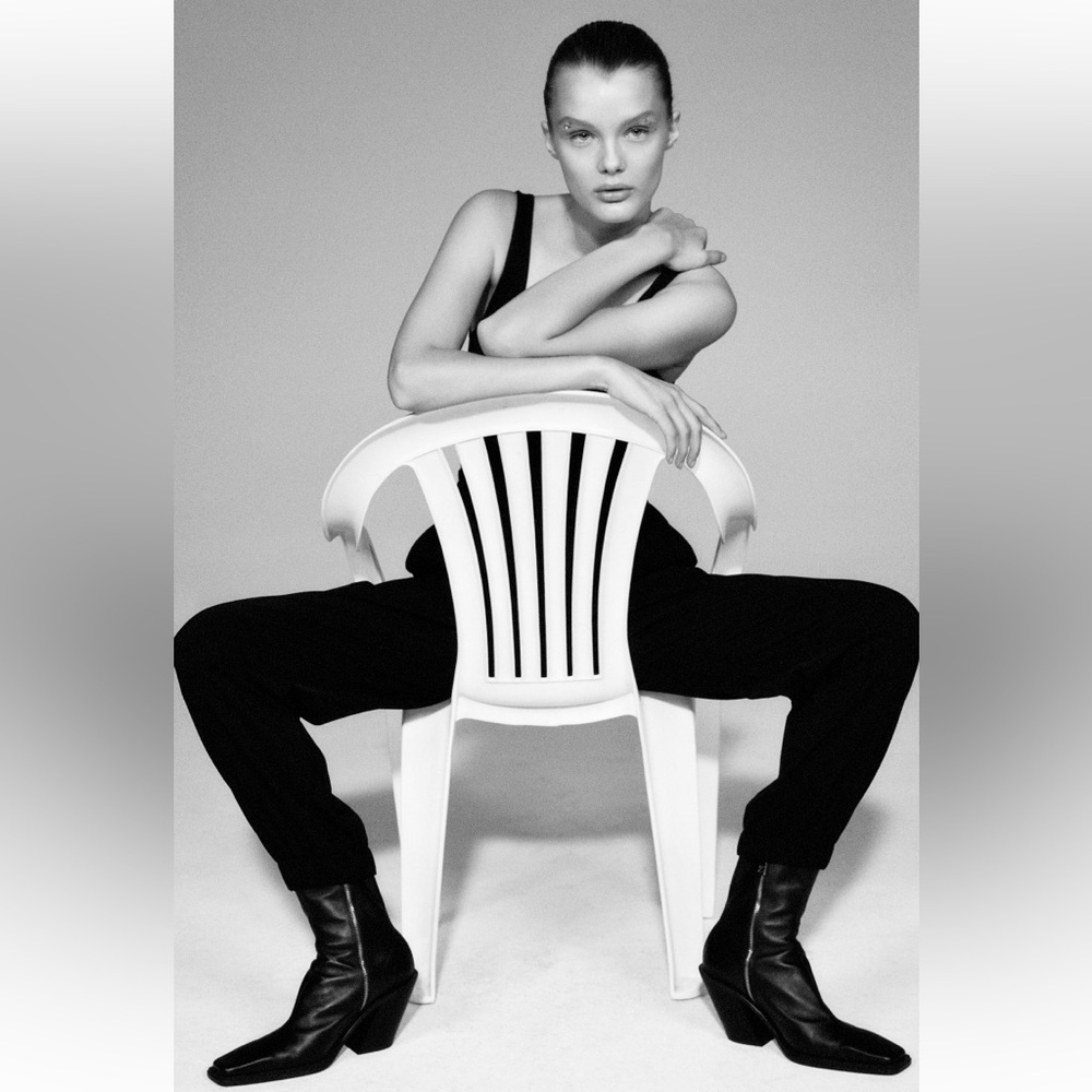 Zara Black Jogging Pants With Contrasting Trim NWT size Small Elastic Waist